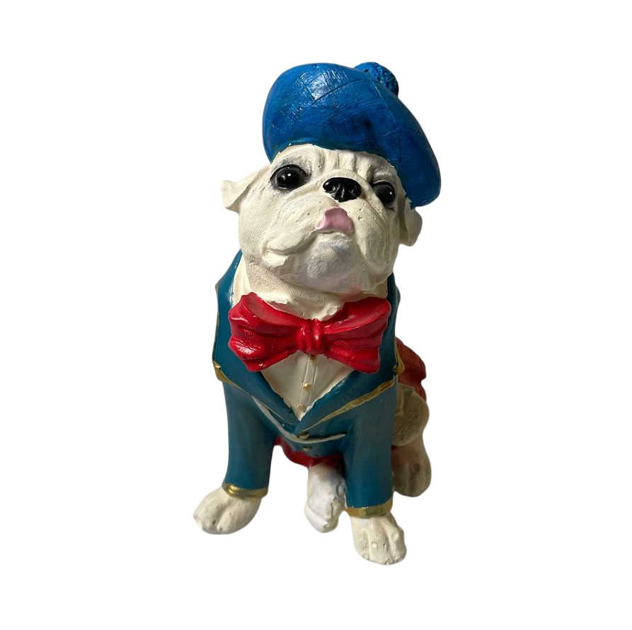 Статуетка Бульдог у шапці 21 см, гіпс Рівне - фото 1