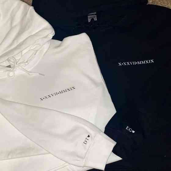 Парні худі з римськими датами XXL, XL Черновцы