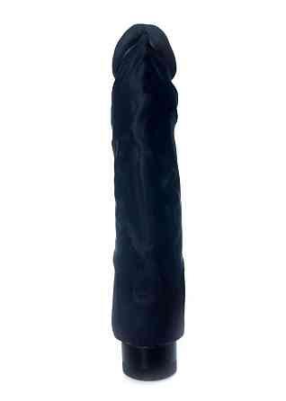 Вибратор - Real Skin Multispeed Black, 22,5 см Sex Aura Киев