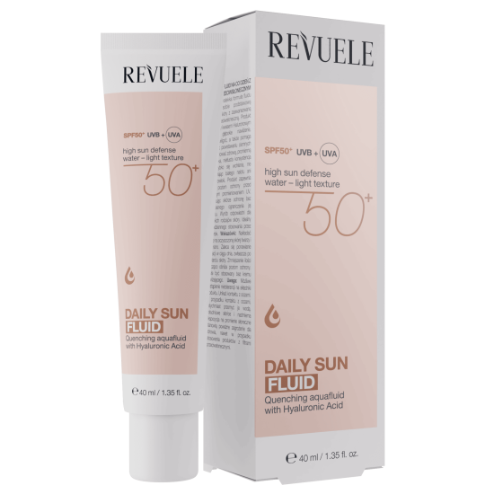 Флюїд для обличчя SPF50+ hyaluronic daily sun Revuele 40 мл Вінниця
