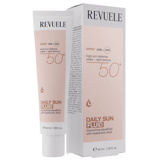 Флюїд для обличчя SPF50+ hyaluronic daily sun Revuele 40 мл Вінниця - фото 1