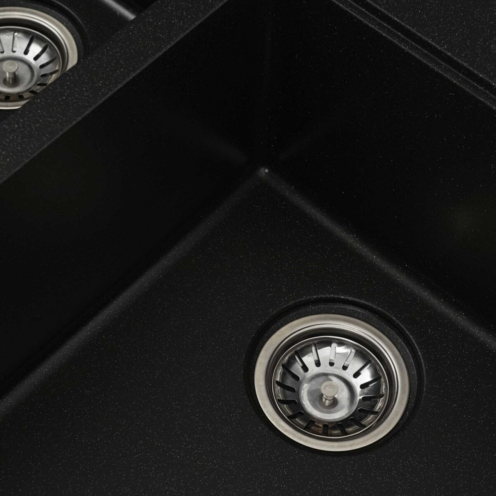 VALESO Гранітна мийка для кухні VALESO HARMONY 7850 матова Чорний металік Киев - изображение 2