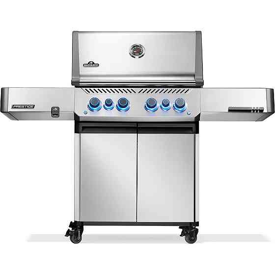 Газовий гриль Napoleon Prestige P 500 з бічною конфоркою Sizzle Zone та вертілем (69212) нерж сталь P500VRSIBPSS Код: 013837 Рівне