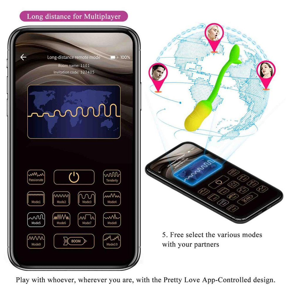 Віброяйце Poulsen App-Controlled Egg Vibrator 02 Sex Aura Київ - фото 7