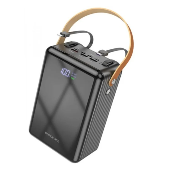 Power Bank Borofone BJ32 80000 mAh з кабелями та швидкою зарядкою USB Type-C, Type-C - Lightning Київ
