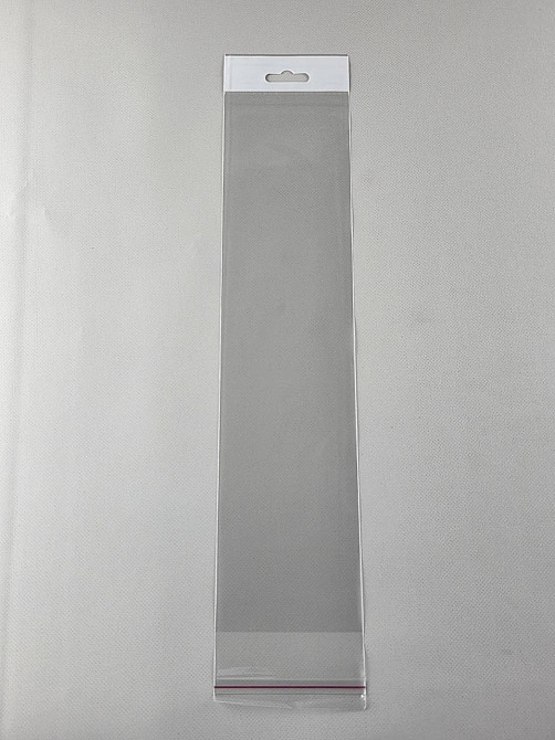 Пакети з липкою стрічкою і европодвесом 9см 36,5 см 25мк (1000 шт) Харків - фото 1