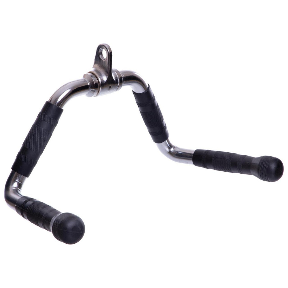 Рукоятка для тяги на трицепс и тяги к животу обрезиненная Zelart 2738 Киев - изображение 1