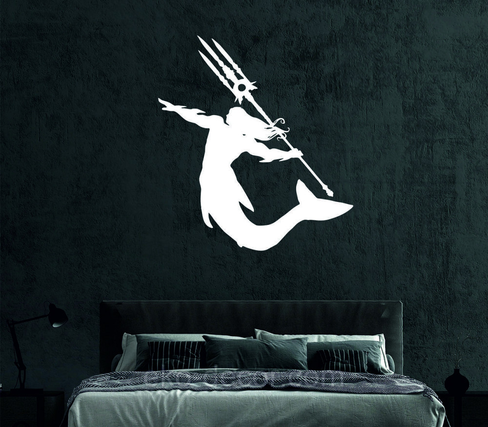 Декоративное настенное 3D Панно «Морской царь» Декор на стену с объемом 70*63 см, Белый Киев - изображение 6