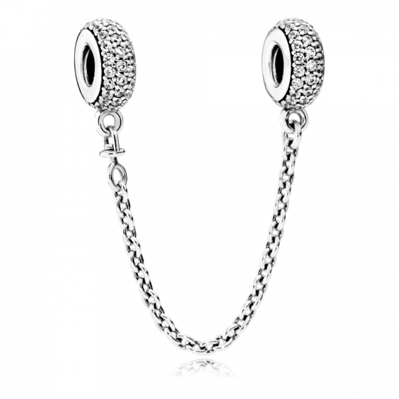 Срібний захисний ланцюжок Пандора  "Натхнення" 791736CZ MasterSem Київ - фото 1