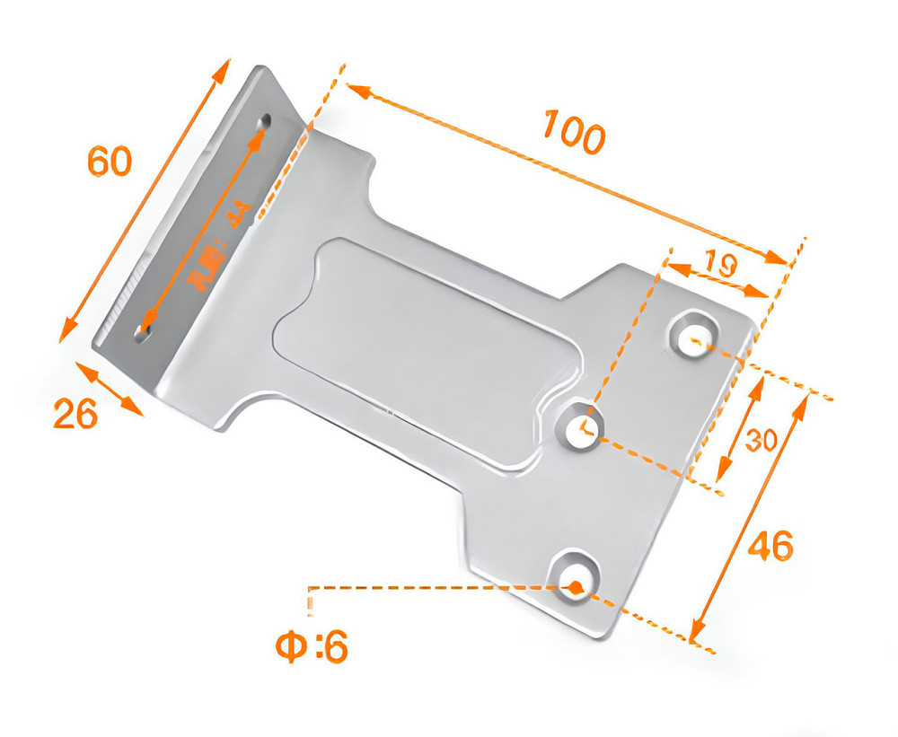 Кронштейн паралельної тяги дотягувача SEVEN B-7748К Silver Київ - фото 5