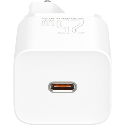 Зарядний пристрій Baseus 1xUSB 25W (USB-C) + Cable Type-C white (TZCCSUP-L02) Вінниця - фото 8