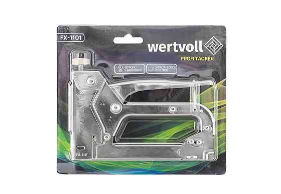 WERTVOLL Степлер пружинний WERTVOLL скоба R53 4-14 мм, плавне регулювання сили удару, корпус ме Коломия