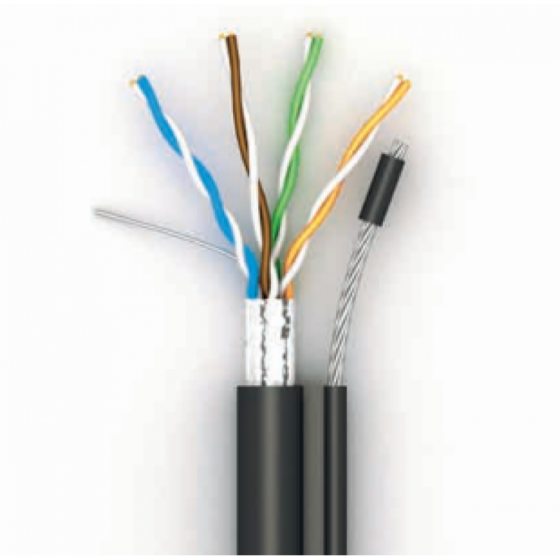 Кабель UTP Cat-5e Ok-NET (бухта 305м) для зовн.прокл., з тросом Винница