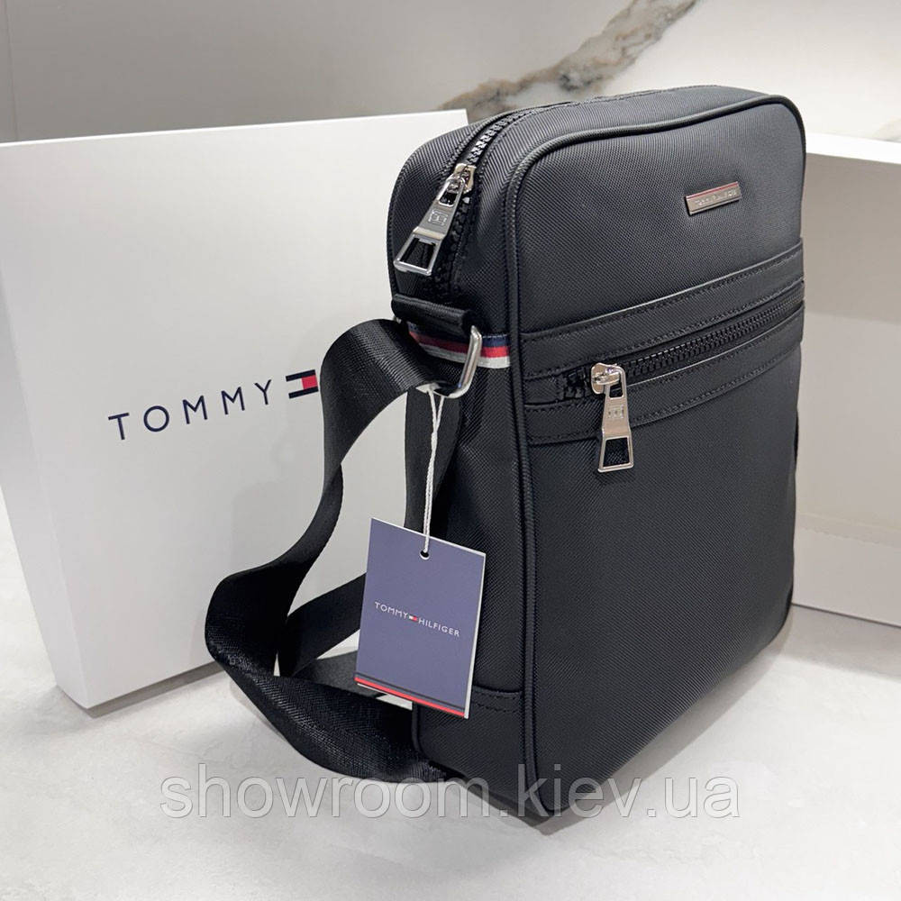 Мужская брендовая сумка, барсетка через плечо Tommy Hilfiger (1725) Киев - изображение 4