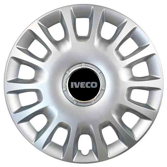Автомобільні модельні ковпаки R15 Iveco 307 4шт, SJS, сріблясті Київ