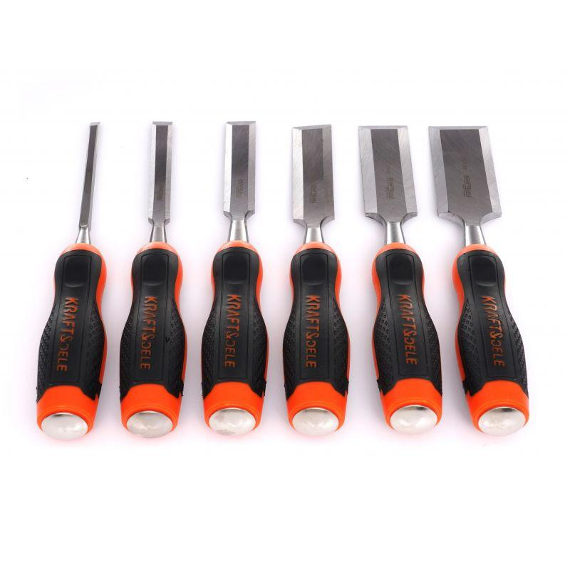 Набор столярных стамесов для резьбы по дереву 6 шт Kraft&Dele (KD11772) Нововолынск - изображение 2