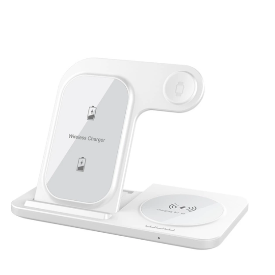 Бездротовий зарядний пристрій WUW-C250 3 in 1 desktop foldable wireless charger Одеса