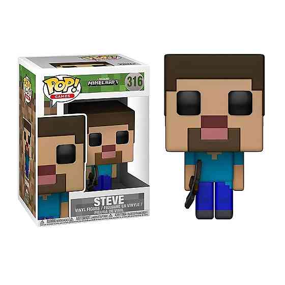 Фигурка Стив. Фанко Поп Майнкрафт. Funko POP Minecraft. Статуэтка Стив (Steve) из игры Майнкрафт 10 см Киев