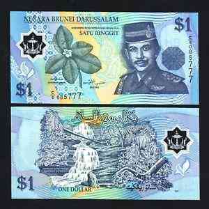 Бруней 1 ринггіт 2007г UNC Р-22b ПОЛІМЕР Полтава
