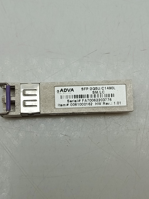 Оптичний трансивер ADVA Optical Networking SFP 2.5G CWDM 1490nm (P/N: SFP/2G5U/C1490L / 0061000162) (товар вживаний) 1шт Луцк - изображение 2
