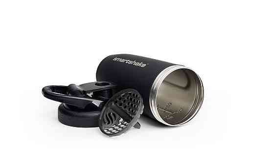 Шейкер спортивний SmartShake металевий Reforce Stainless Steel 30oz/900ml Black Луцк
