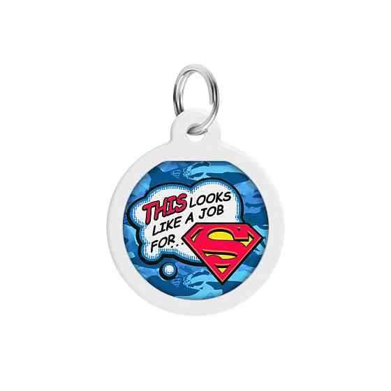 Адресник для собак и кошек металлический WAUDOG Smart ID с QR паспортом, рисунок 