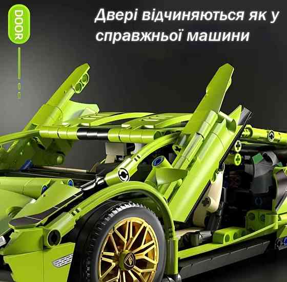 Конструктор машинки Technic Lamborghini Sian на радиоуровке, маштаб 1:14 Ламба Киев