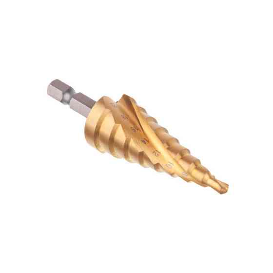 Свердло ступінчасте по металу, спіральне, 4-20 мм, HEX INTERTOOL SD-5837 Киев