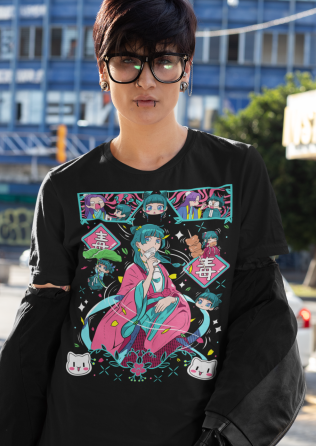 Футболка для мальчика аниме Апотхекарй Диариес Ессентиал Маомао оверсайз (рост от 165 до 180 ) Черний AnimeJ0593m Днепр