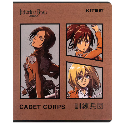 Зошит Kite Attack on Titan, 24 аркуші, лінія (AT24-239) Вінниця - фото 6