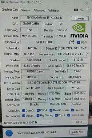 Відеокарта Kfa2 3060ti 8Gb. Київ