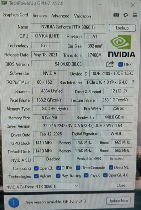 Видеокарта Kfa2 3060ti 8Gb. Киев - изображение 3