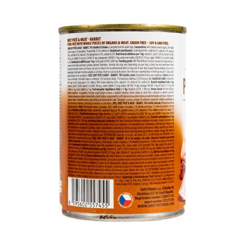Корм вологий Brit Care Pate and Meat для дорослих собак з кроликом 400 г Киев - изображение 4