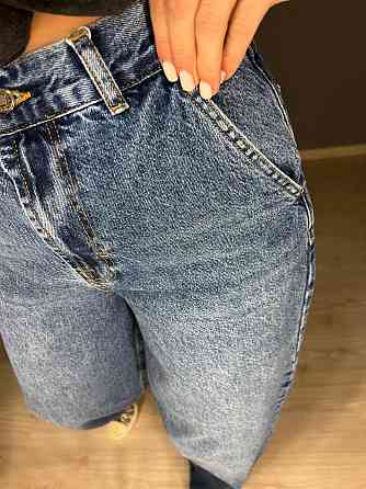 Джинсы женские Its Basic 3097 SKATER jeans свободный крой бананы широкие высокая посадка косые карма Одесса