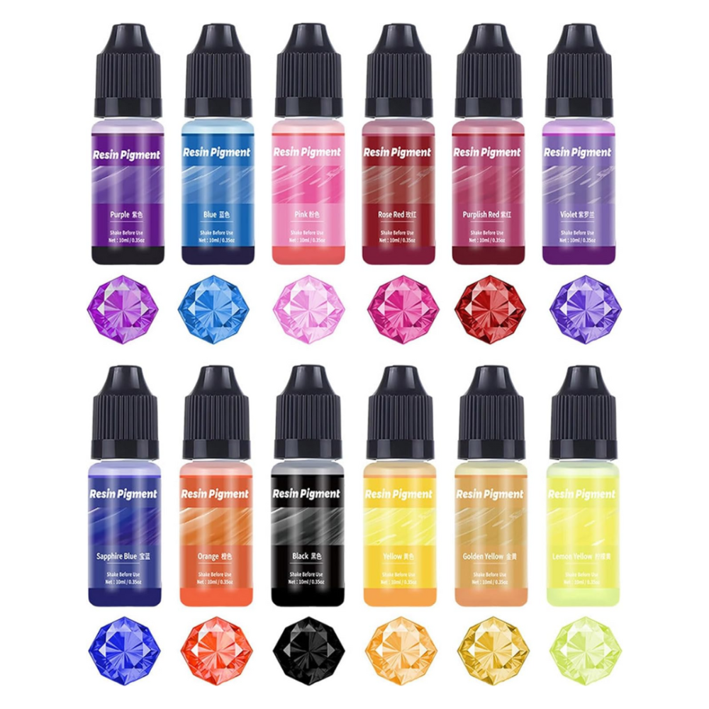 Жидкие пигменты для эпоксидной смолы, набор 15 цветов, прозрачные красители Каменец-Подольский - изображение 5