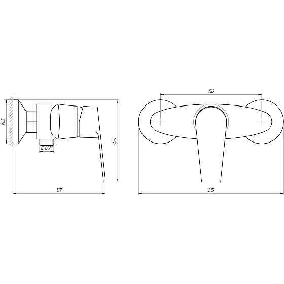 Змішувач для душу DOMINO BLITZ DBC-105N Київ