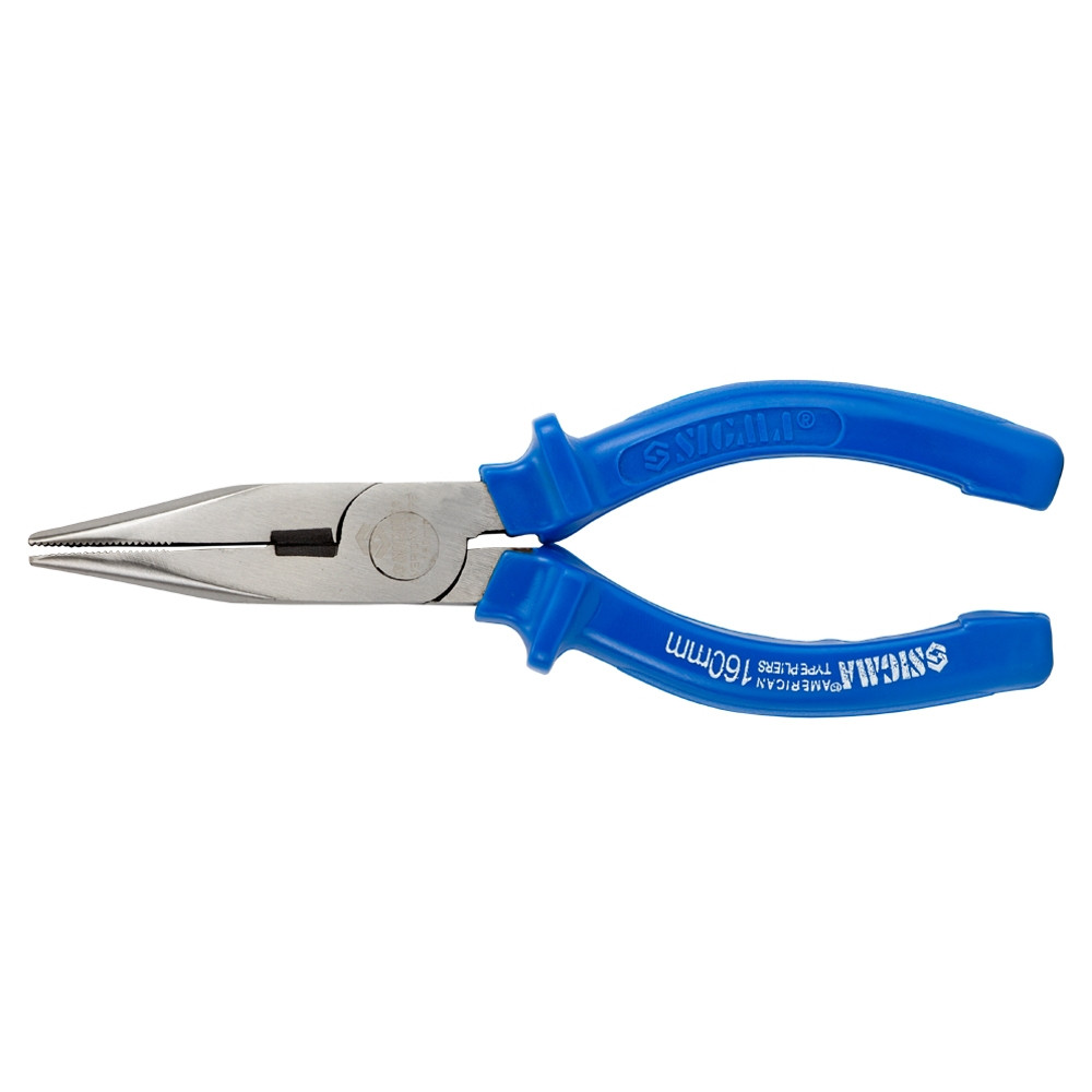 Sigma Длинногубцы прямые 160мм синие SIGMA (4357161) Коломия - фото 1