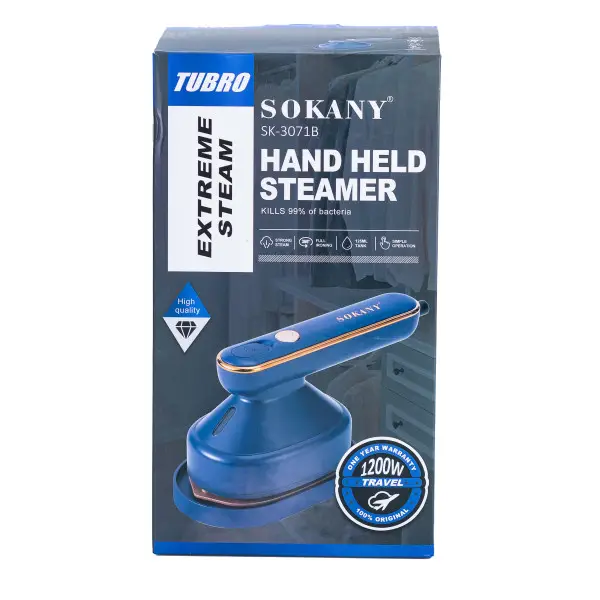 Ручний отпариватель Sokany SK-3071B, 1200 Вт, Синій Київ - фото 5