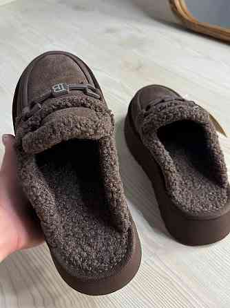 Уггі жіночі Itts 080-24 лофери капці на платформі з хутром коричневі, 37, 23,5 см Київ