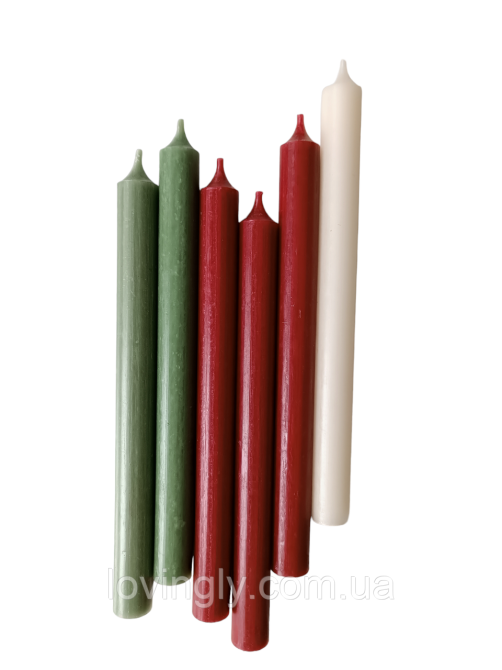 Свеча столовая Brandedby Нидерланды 248 мм, цвет красного вина. Ирпень - изображение 4