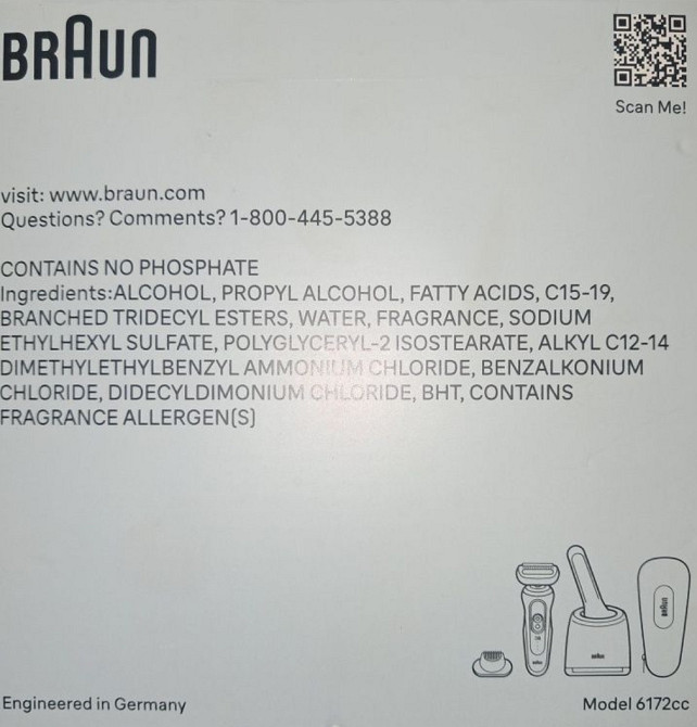 Електробритва Braun Series 6 зі Smart Care Center Original Київ - фото 1