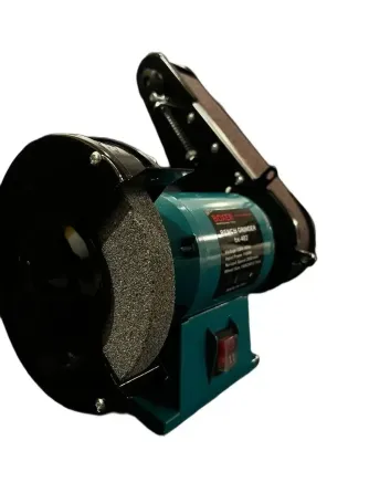 Точило дисково-стрічкове  BX-402 BOXER 1500 Вт,Потужне точило дисково-стрічкове 150 мм диск,Гріндер для заточування Львів
