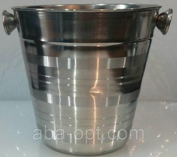 Відро для льоду нержавіюче V 1,3 л H 14 см (шт) Одеса - фото 1
