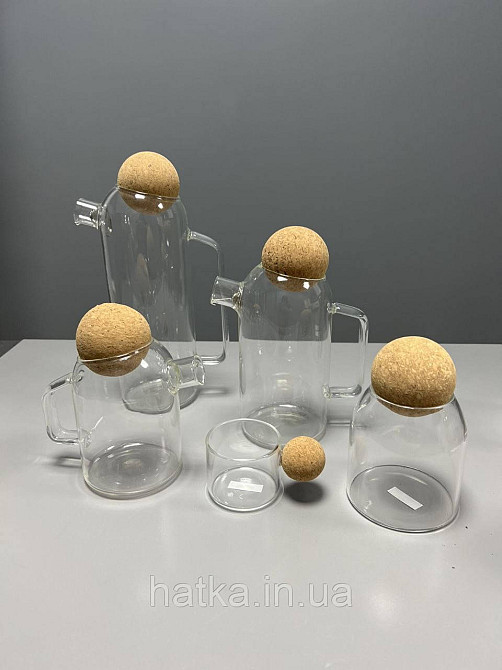 Чайник заварочний Olens "Круг" 1200 мл скляний Київ - фото 5