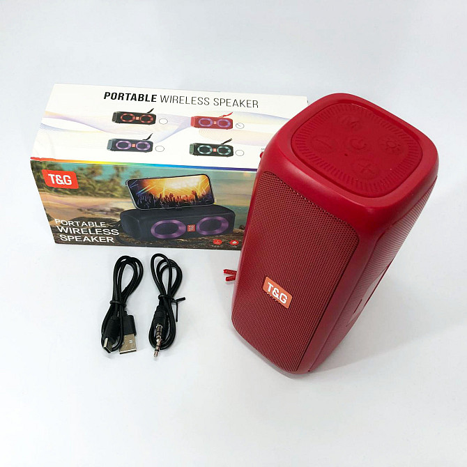 Блютуз акустика с радио TG333, Bluetooth колонка с динамической подсветкой Мини-колонки подсветкой GF-11 Львов - изображение 2