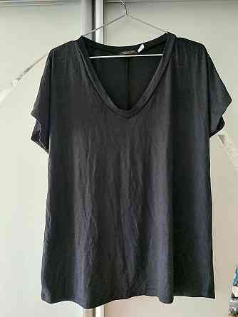 Женская футболка однотонная 50-52 черный Киев