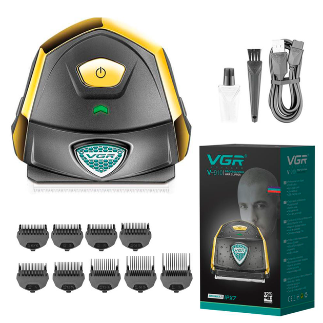 Машинка для стрижки водонепроникна VGR V-910 700 mAh (9 насадок) Вінниця - фото 1