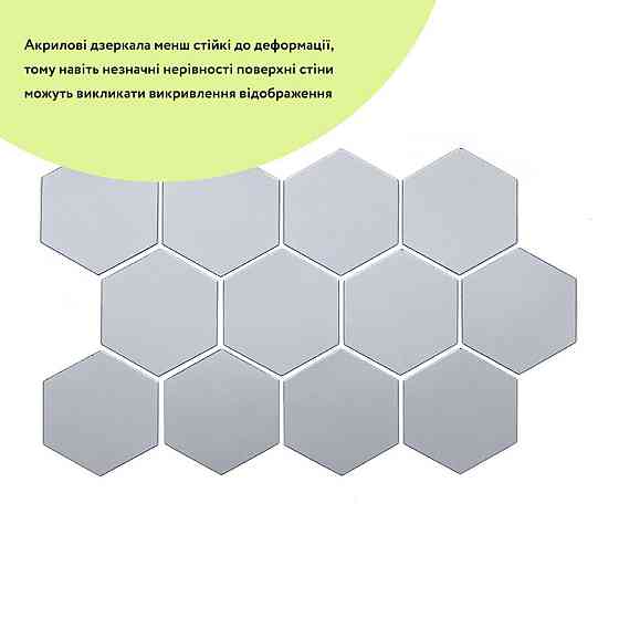 Зеркальный самоклеящийся декор, серебро, 12 штук Киев