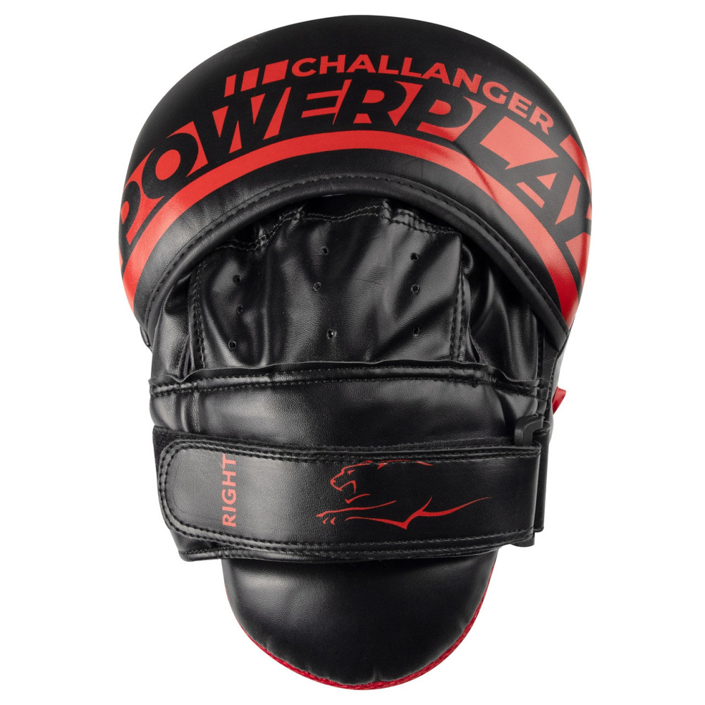 Лапи боксерські PowerPlay 3041 Чорно-Червоні PU [пара] Каменское - изображение 3