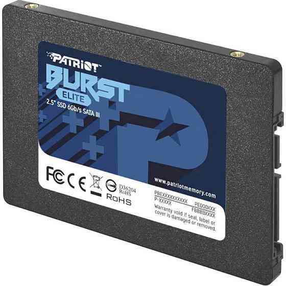 SSD Patriot Burst Elite 1920GB 2.5" 7mm SATAIII TLC 3D Київ